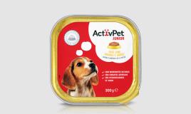 Comida Húmida para Cão Júnior Paté com Frango e Arroz 300g ActivPet