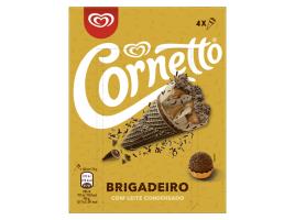 Gelado Cornetto Brigadeiro 4x120ml