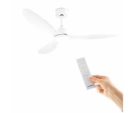 Ventoinha de teto com luz led e 3 pás abs