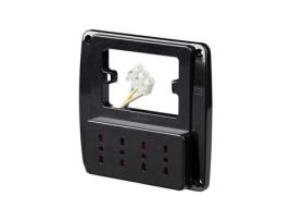 Filtro de Energia 4 Tomadas Italianas Pretas ROSI