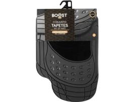 Conjunto de 4 Tapetes BOOST (PVC e Alcatifa - 67 x 46 cm Tapetes Dianteiros - 41,5 x 36,5 cm Tapetes Traseiros)
