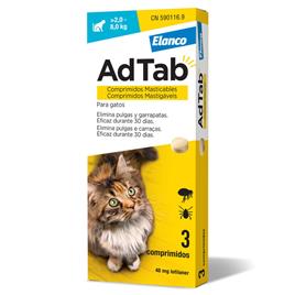 AdTab AdTab Antiparasitário Mastigável 48 mg para Gatos (> 2-8 kg)