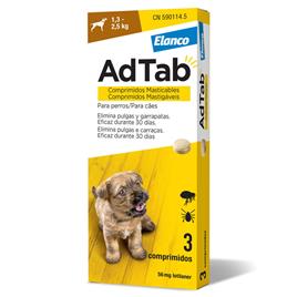 Comprimidos Mastigáveis Pulgas Cães 56 mg AdTab