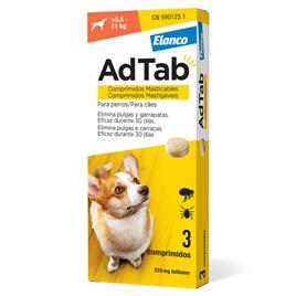 Comprimidos Mastigáveis Pulgas Cães 225 mg AdTab
