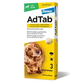 Comprimidos Mastigáveis Pulgas Cães 450 mg AdTab