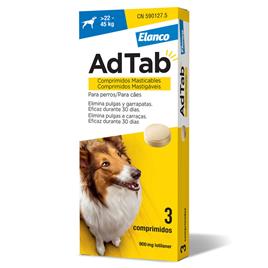 Comprimidos Mastigáveis Pulgas Cães 900 mg AdTab