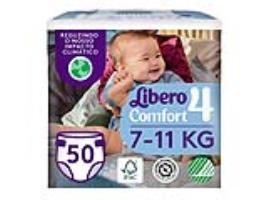 Fraldas Libero Comfort T4 7-11kg 50 Un