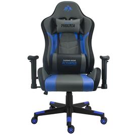 Cromad Silla Gaming Premium - Base de 350mm - Piston de Gas Clase 2 - Altura Regulable - Ruedas de Nailon de 60mm - Color Negro/