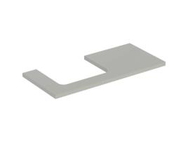 GEBERIT Um Prato de Lavatório Recortado À Esquerda para Lavatório de Bancada 105X3X47Cm 505.304.00.1