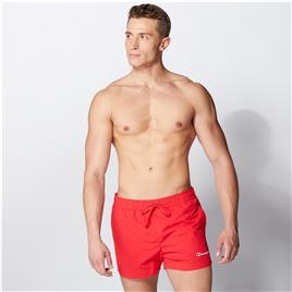 Champion Small Logo - Vermelho - Calções Praia Homem tamanho L