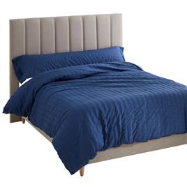 Capa nórdica Alexandra House Living Amán Azul 150 x 220 cm