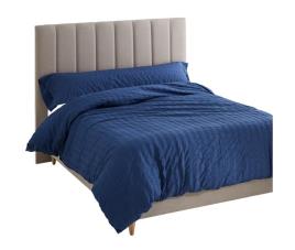 Capa nórdica Alexandra House Living Amán Azul 260 x 240 cm