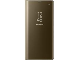 Capa  Galaxy Note 8 Clear View Dourado