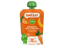 Saqueta Fruta Smileat Bio Cenoura Pêra Banana 100g