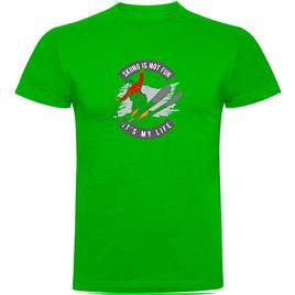 Kruskis Skiing Is Not Fun Short Sleeve T-shirt Verde S Homem