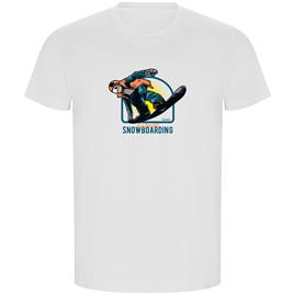 Kruskis Extreme Snowboarding Eco Short Sleeve T-shirt Branco XL Homem