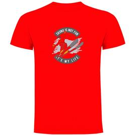 Kruskis Skiing Is Not Fun Short Sleeve T-shirt Vermelho S Homem