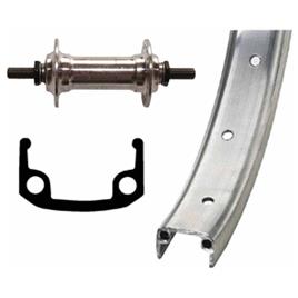 Winora Aluminium Wheel 26´´ Front Wheel Prateado 9 x 100 mm