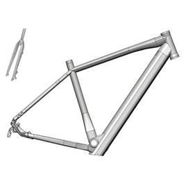 Sxt Concept H600 Bafang Electric Gravel Bike Frame Prateado M