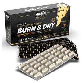 Amix Brun & Dry Fat Burner Caps 90 Units Dourado