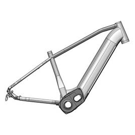 Sxt Brose S Mag Gen2 Hardtail 27.5´´ Mtb Electric Bike Frame Prateado