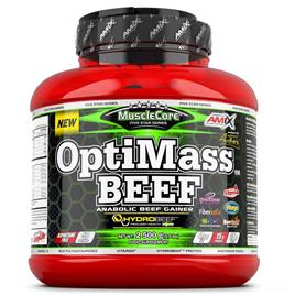Amix Optimass Beef 2.5kg Protein Double Chocolate&coconut Vermelho