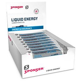 Sponser Sport Food Pure 70g Liquid Energy Gel Box 18 Units Transparente