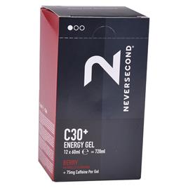 Neversecond C30+ 60ml Berry Energy Gels Box 12 Units Transparente