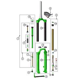 Dvo Diamond D2 Damper End Cap Transparente