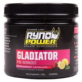 Ryno Power Gladiator Strawberry Lemonade Pre-workout Drink Mix 150gr Transparente