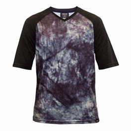 Handup Acid Wash Short Sleeve Enduro Jersey Preto L Homem