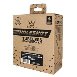 Peaty´s Holeshot Enduro/dh Wide 35 Mm Tubeless Conversion Kit Castanho