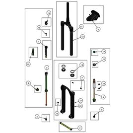 Dvo Diamond D2 Rebound Footnut Kit Prateado