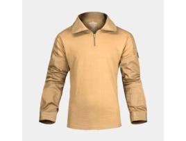 Invadergear Combat Long Sleeve T-shirt Beige M Homem