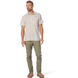 Royal Robbins Hempline Spaced Short Sleeve Shirt Beige L Homem