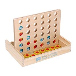 Petit Collage Day + Night Four In A Row Wooden Board Game Dourado
