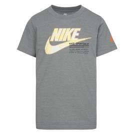 Nike Kids Futura Micro Text Short Sleeve T-shirt Cinzento 5-6 Years