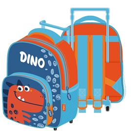 Zaska 24x36x12 Cm Dino Backpack Azul