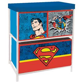 Superman 3 Drawer Storage Shelf Transparente