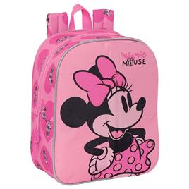 Safta Mini 27 Cm Minnie Mouse Loving Backpack Rosa