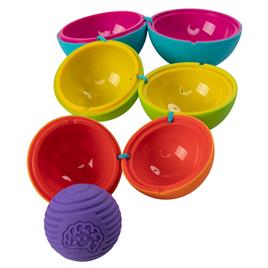Fat Brain Toys Textured Nesting Balls Oombee Ball Colorido