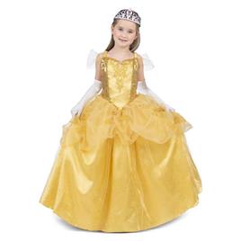 Viving Costumes Princess Rose Enchanted With Dress Gloves Enaguas And Tiara Costume Amarelo 5-6 Years