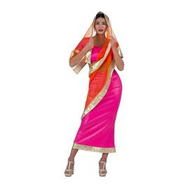 Viving Costumes Hindu Woman With Skirt Shirt And Chal Costume Rosa M