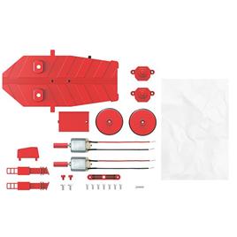 4m Science In Action/electric Plane Launcher Science Kits Vermelho