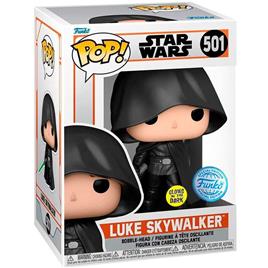 Funko Pop Star Wars Mandalorian Luke Skywalker Exclusive Preto