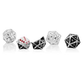 Go Dice Rpg D4/d8/d10/d12/d20/d100 Shells Prateado