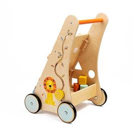 Eurekakids Wooden Walker With 6 Wild Activities Dourado