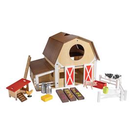 Eurekakids Wooden Farm With Animals And Accessories - La Granja De Paul Castanho