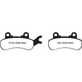 Ebc Fa-r Series Fa682r Sintered Brake Pads Preto