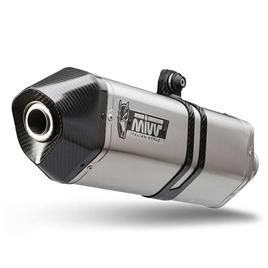 Mivv Speed Edge Suzuki Dl V-strom 1000/v-strom 1050/xt Slip On Muffler Prateado